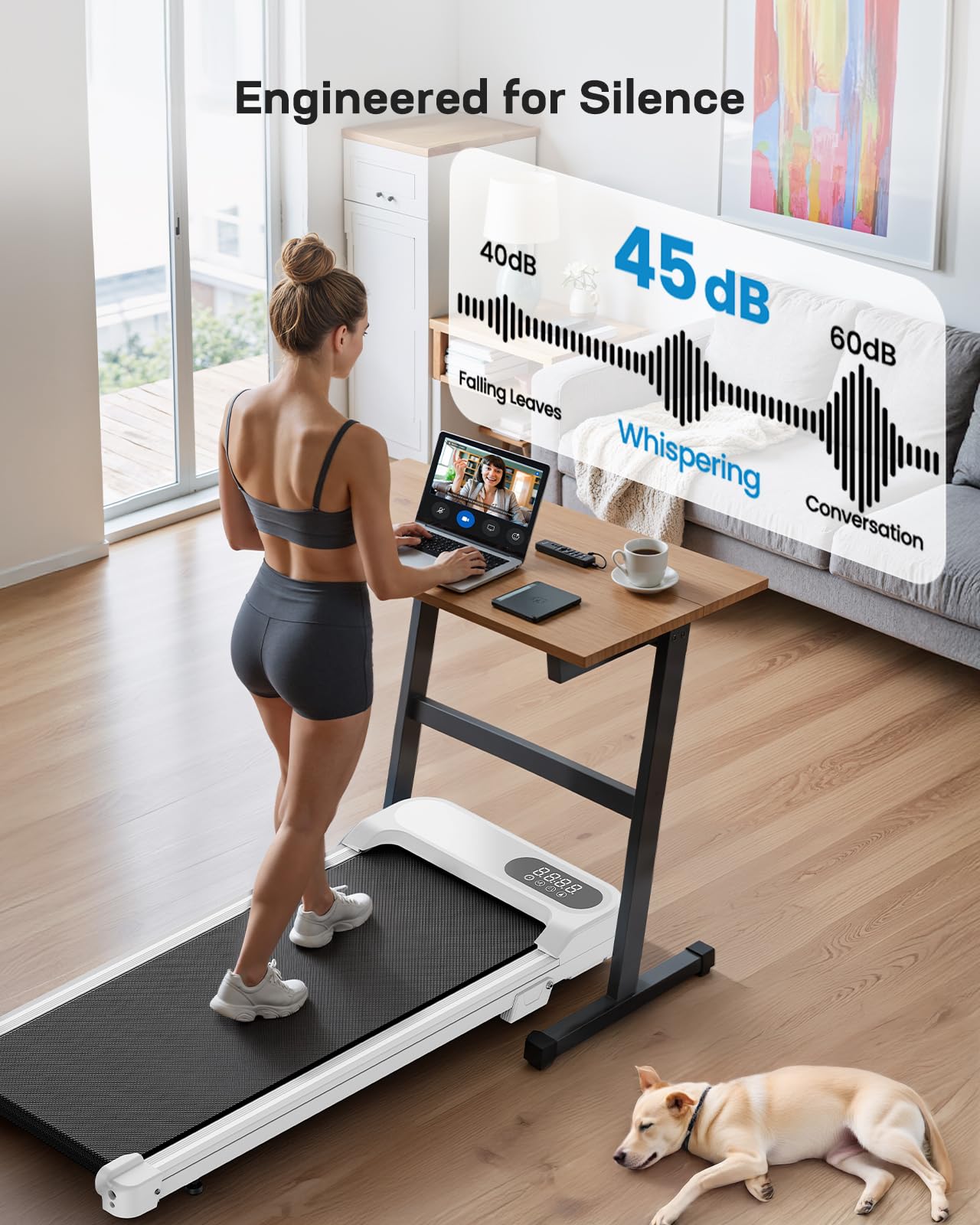 Walking Pad with 5° Incline - Black