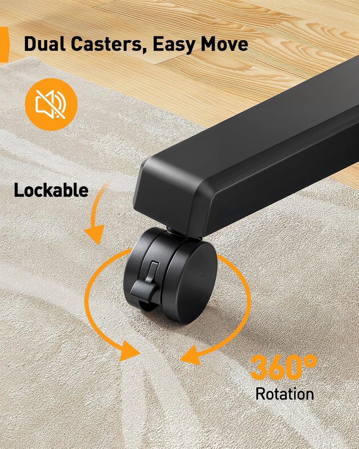 Walnut - Accent Mobile TV Stand - Upgraded with Lift Control Panel