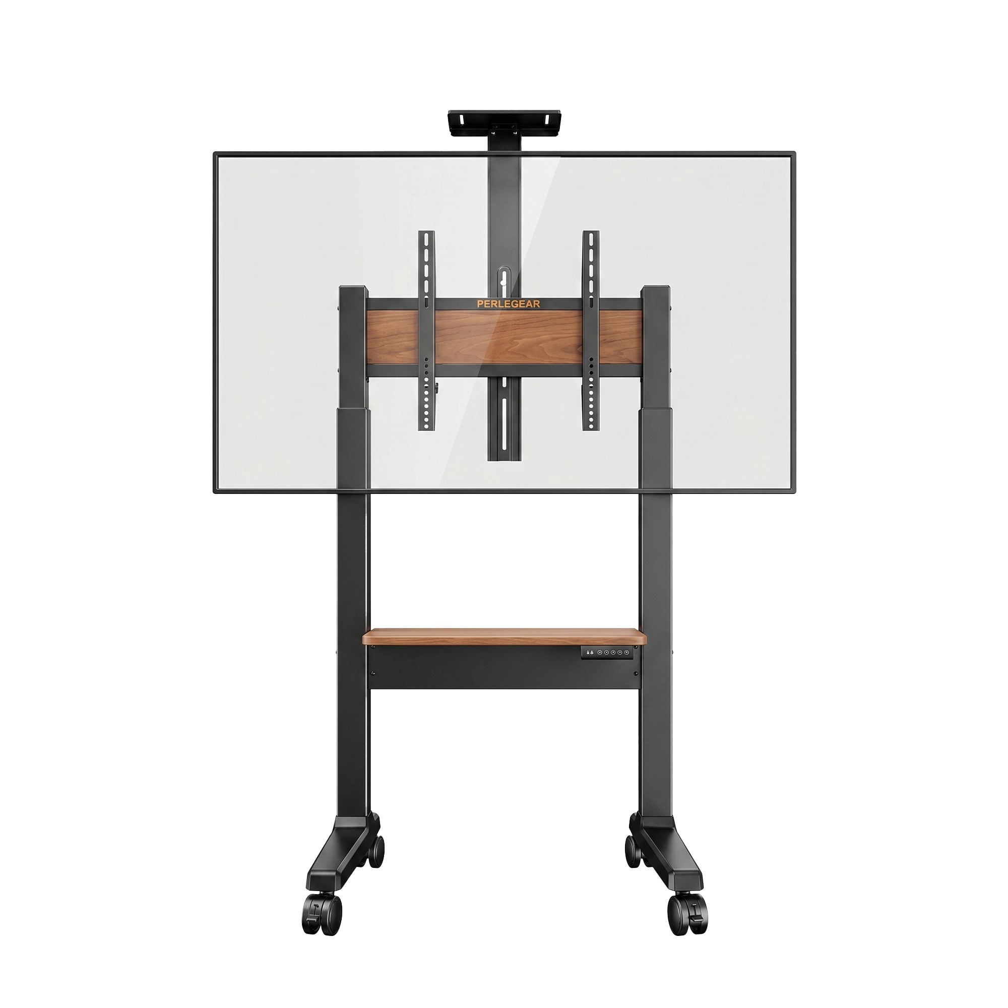 Walnut - Accent Mobile TV Stand - Upgraded with Lift Control Panel