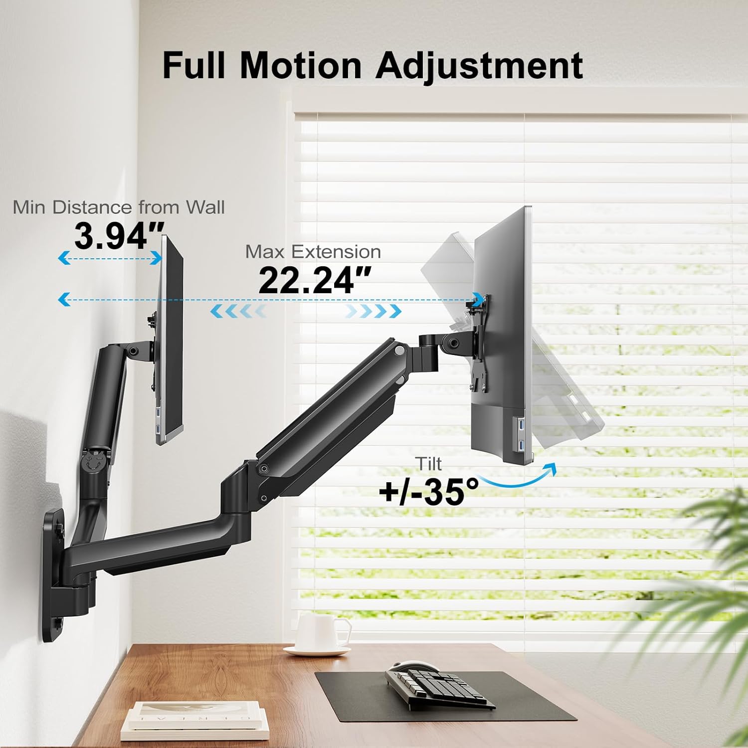 WDS1 Dual Monitor Wall Mount -