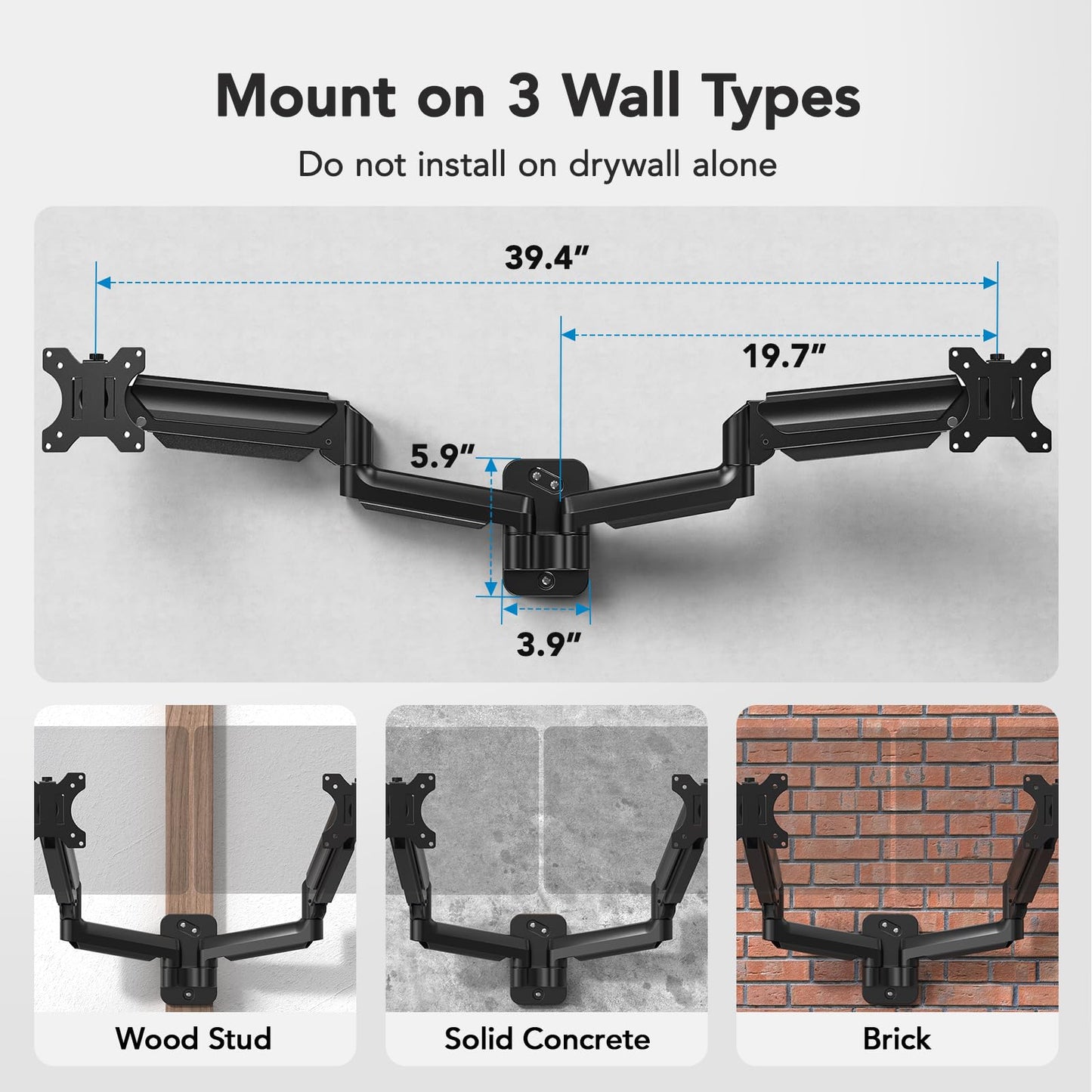 WDS7 Dual Monitor Wall Mount - 