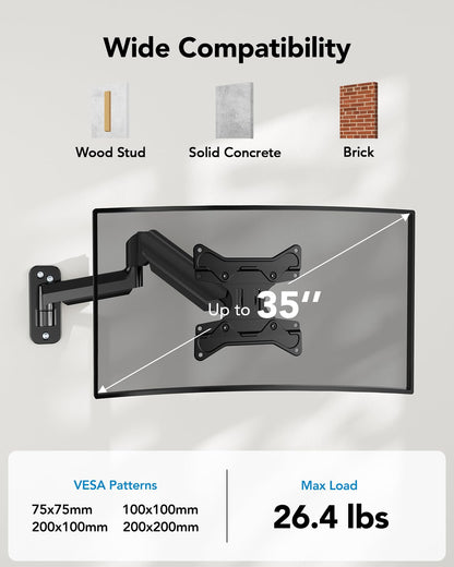 WSS4 Single Monitor Wall Mount - 