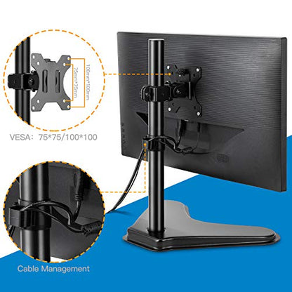 Single Monitor Stand For 13" To 32" Screens