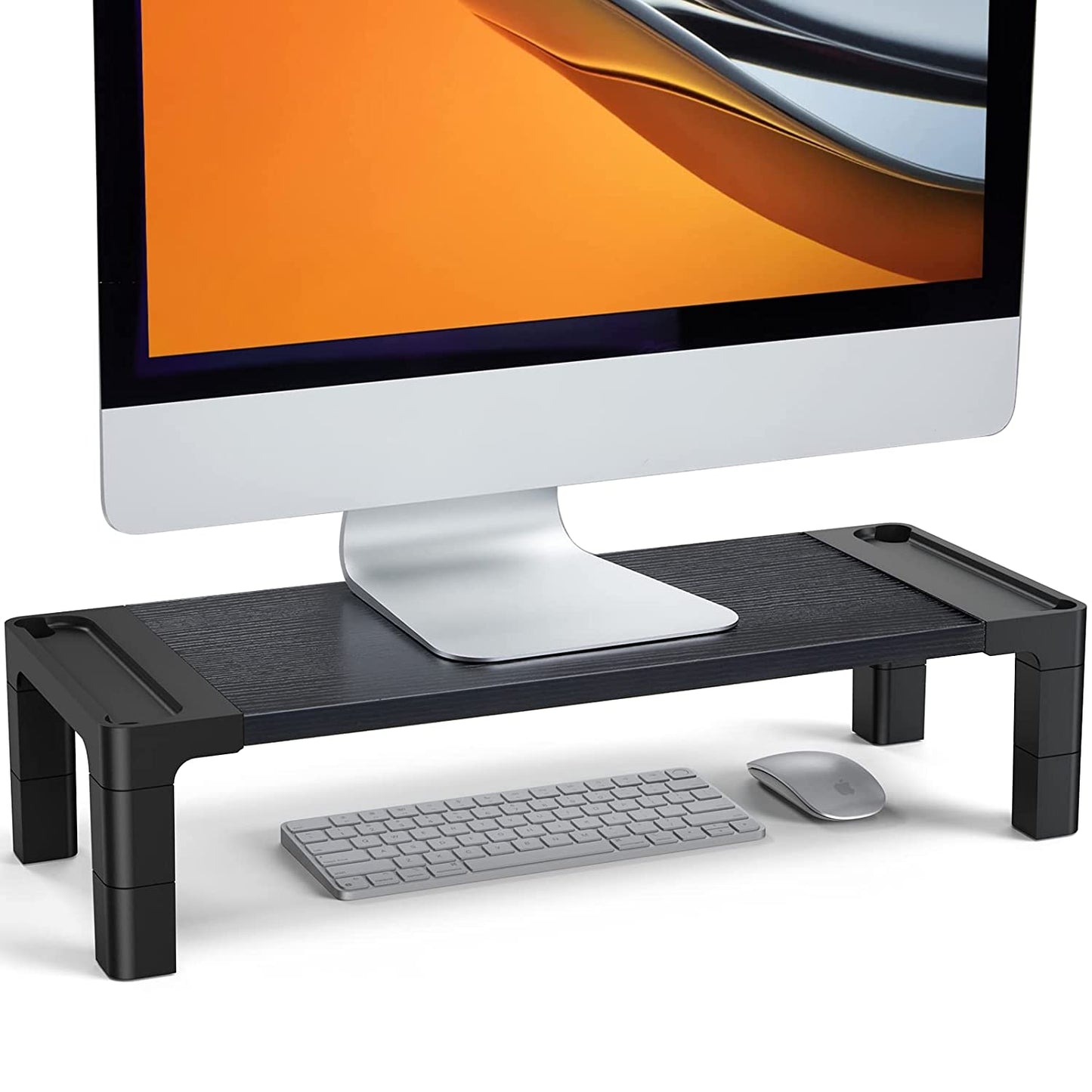 Height Adjustable Monitor Stand (Black)