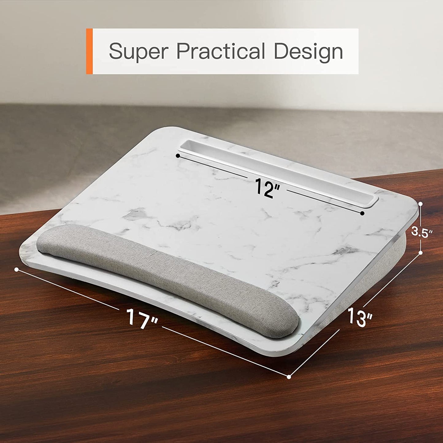 Lap Desk With Support Cushion  (Marbling)