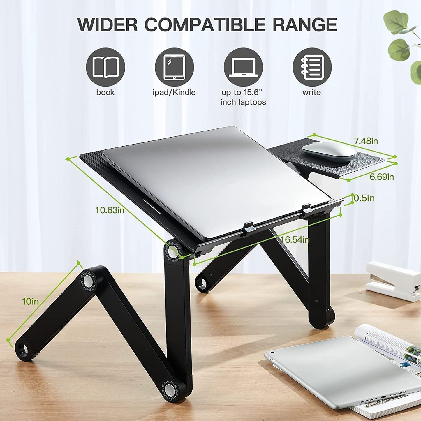 Adjustable Laptop Stand Fits Up To A 15.6" Laptop & Cools Your Laptop