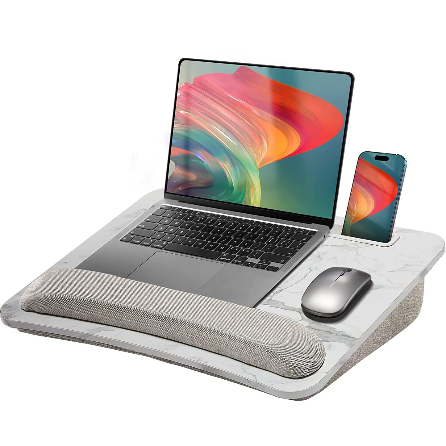 Lap Desk With Support Cushion  (Marbling)