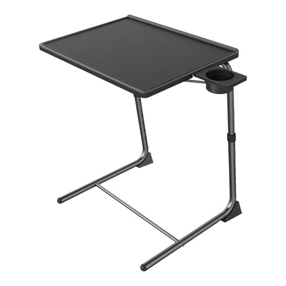 Adjustable TV Tray With 6 Heights & 3 Tilts (Black)